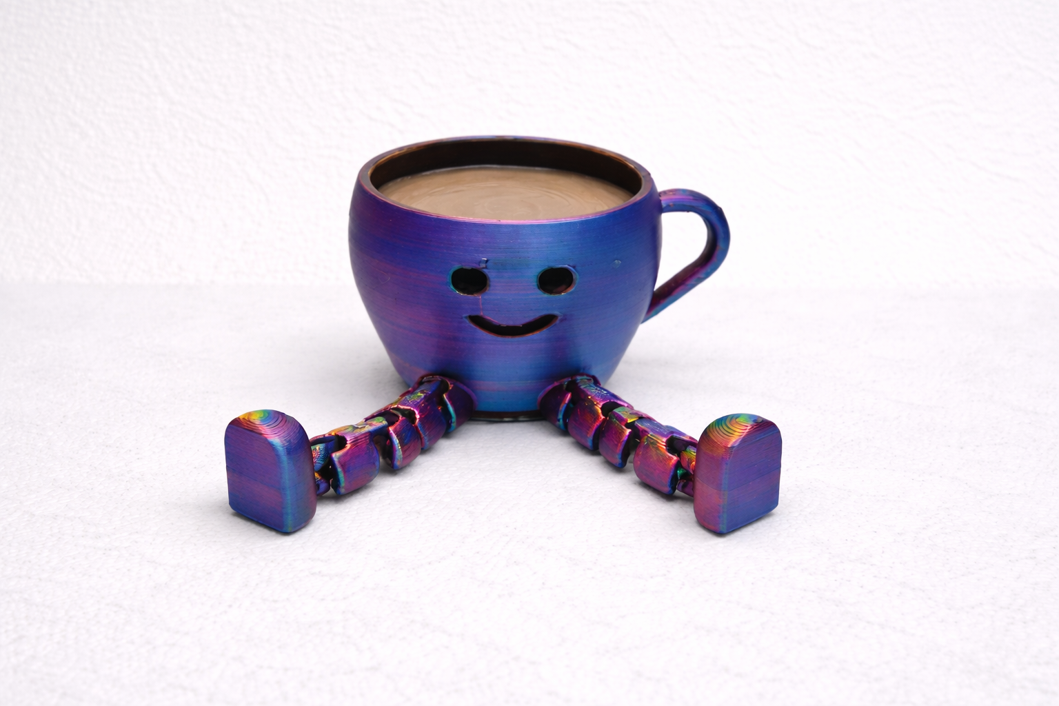 Articulated Cute Coffee Cup Buddy - 50 x 60 x 30mm