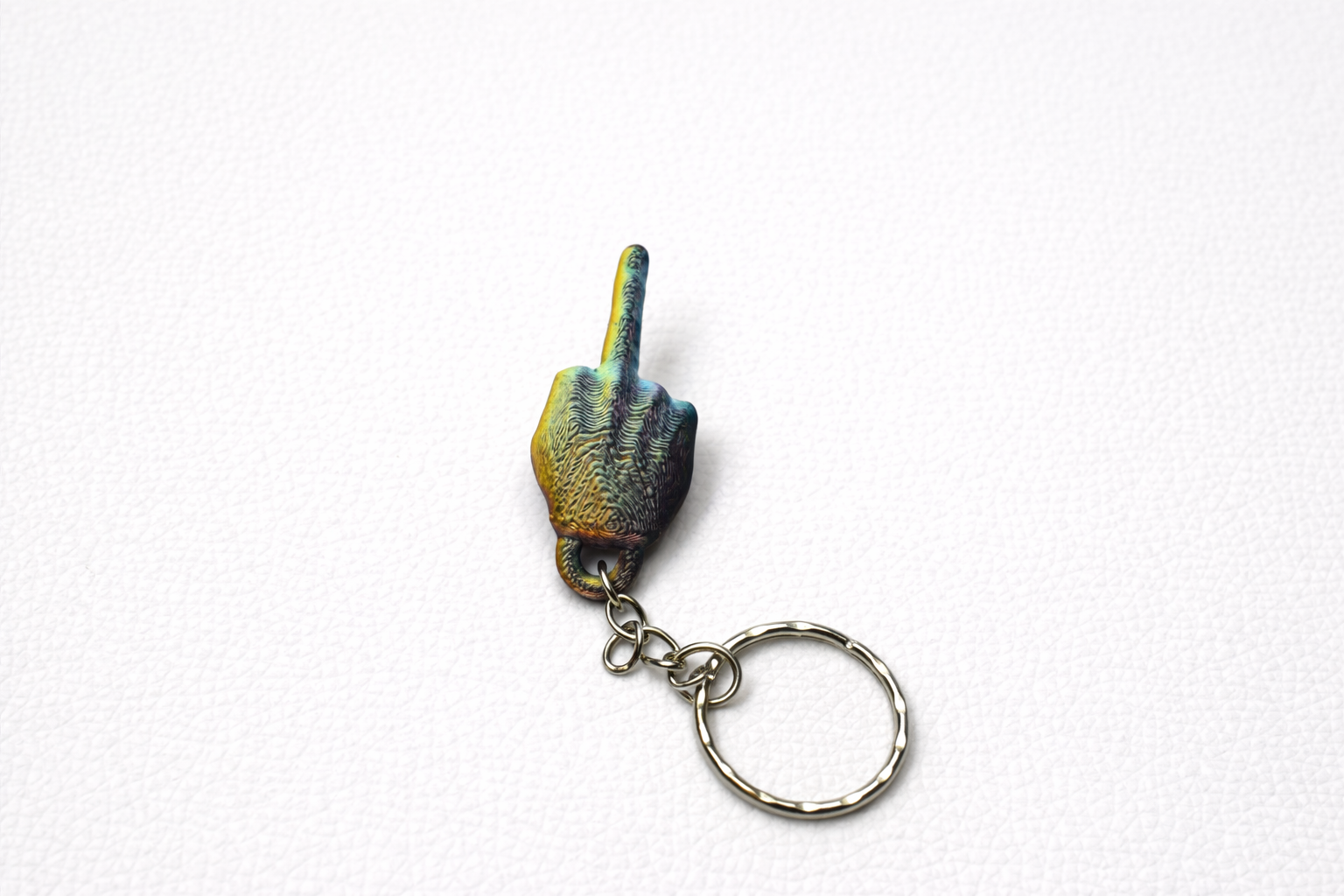 Novelty Hand Gesture Keychain – Custom 3D Printed & Handmade