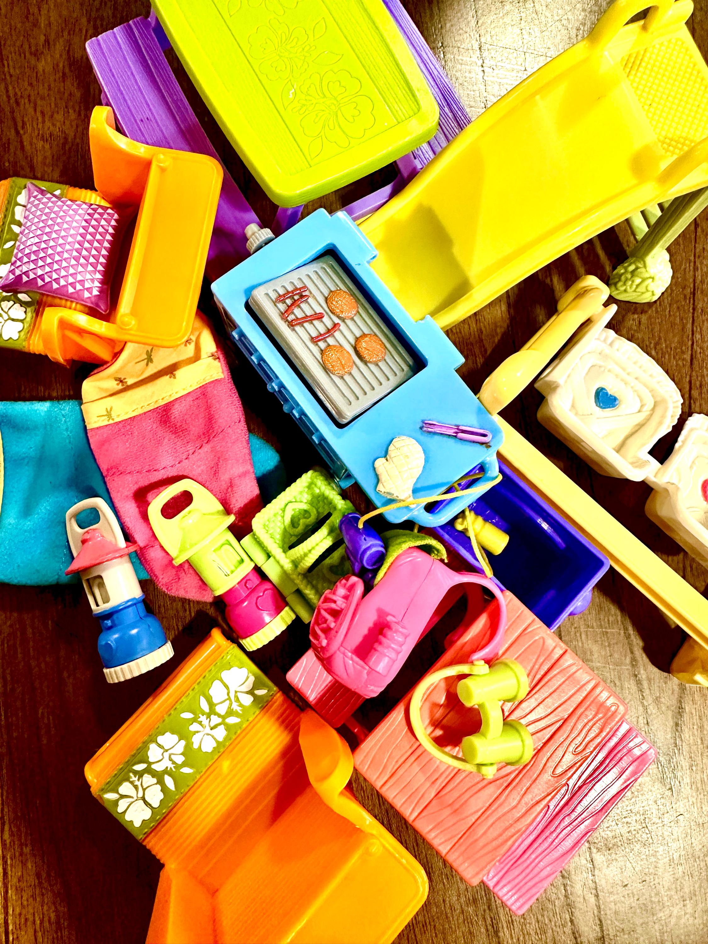 Vintage fisher-price loving family dollhouse accessories | outdoor & camping sets - choose your own