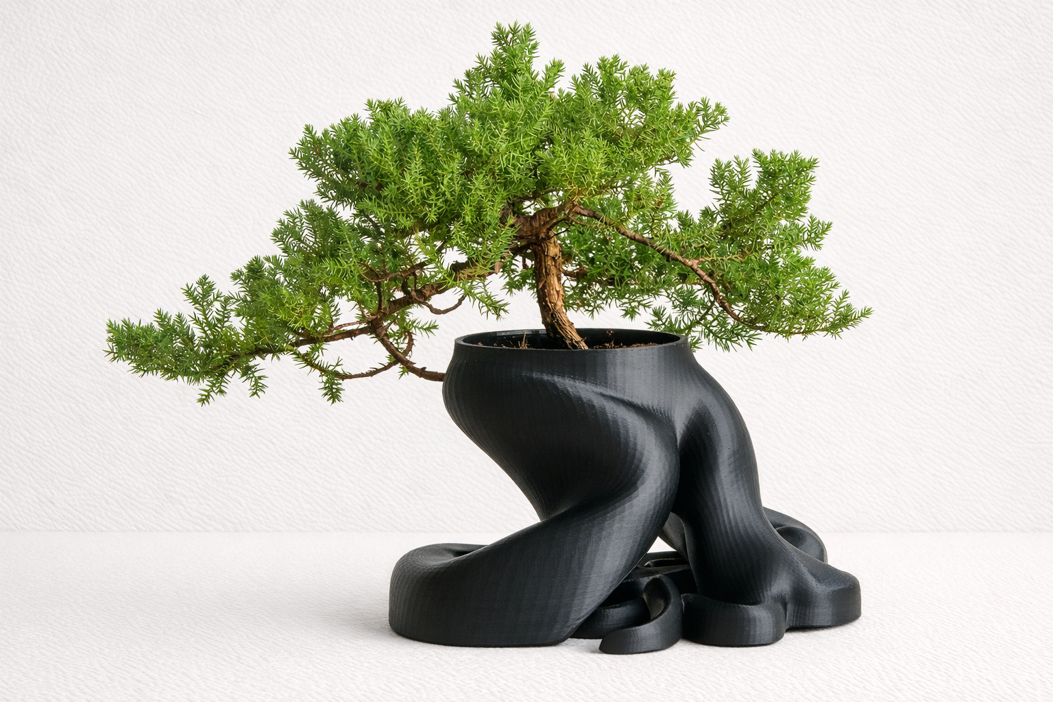 Modern Bonsai Planter – Sculptural 3D Printed Plant Pot