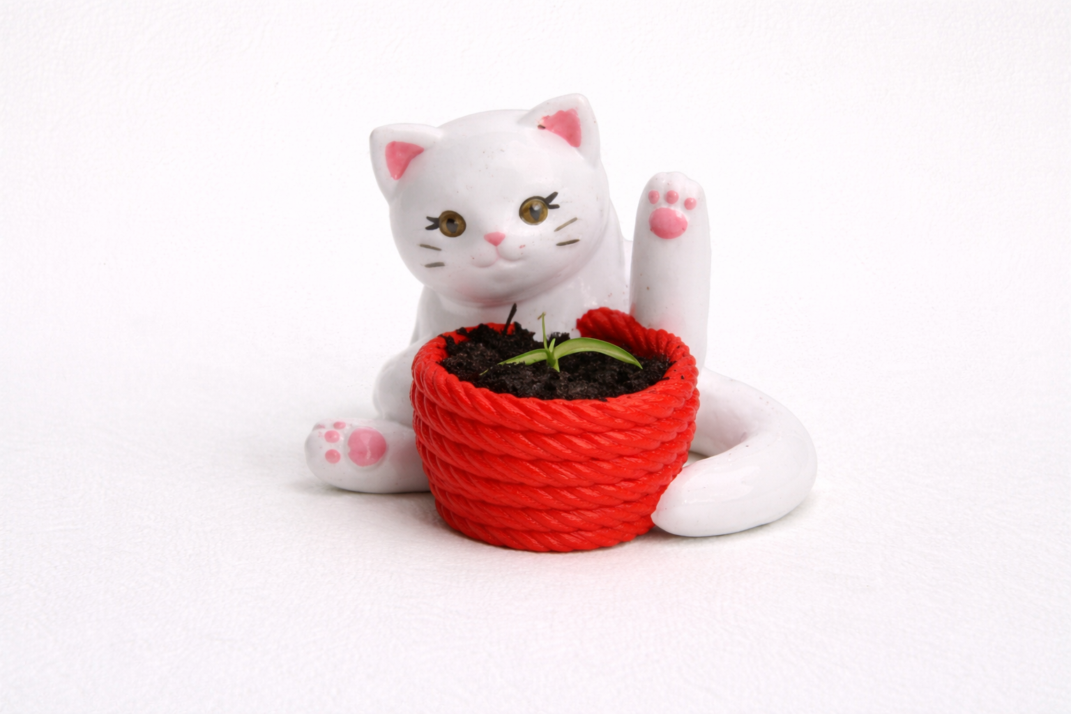 Cute Cat Planter – Handmade 3D Printed Plant Pot