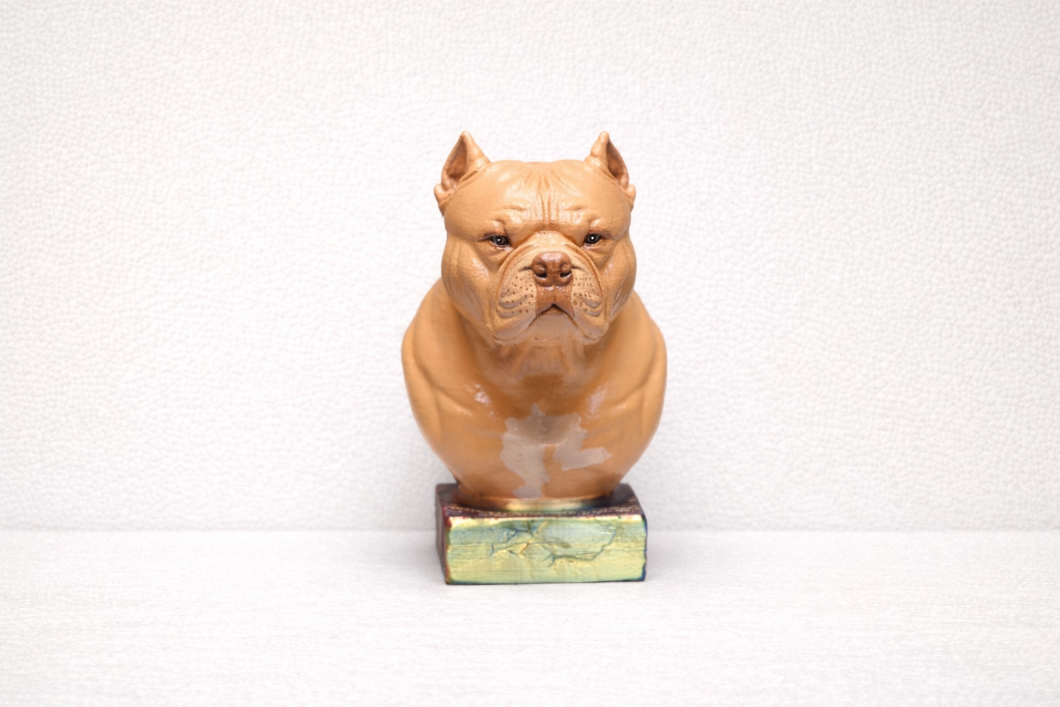 Custom American Bully Bust – Personalised Handmade Sculpture - 50 x 90mm