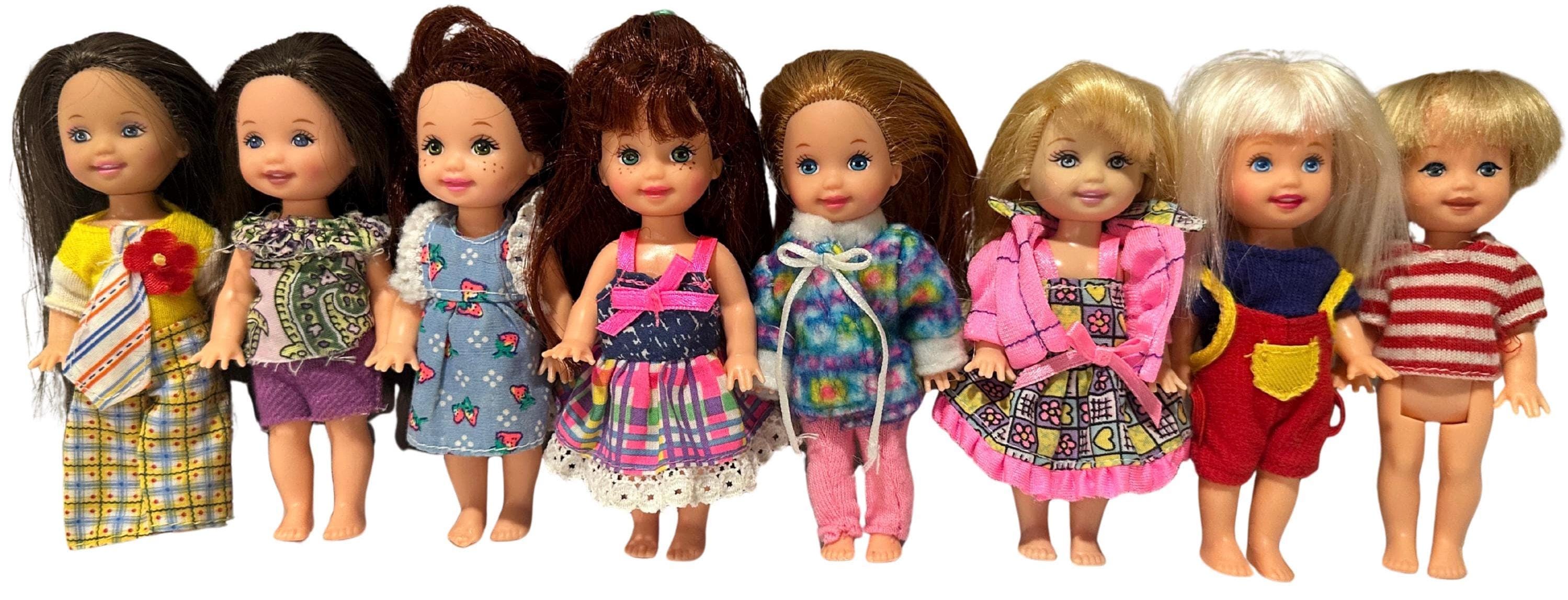 Vintage barbie kelly club dolls – choose your doll – kelly, tommy, belinda, melody, chelsie – 1990s mattel mini dolls – nostalgia toy