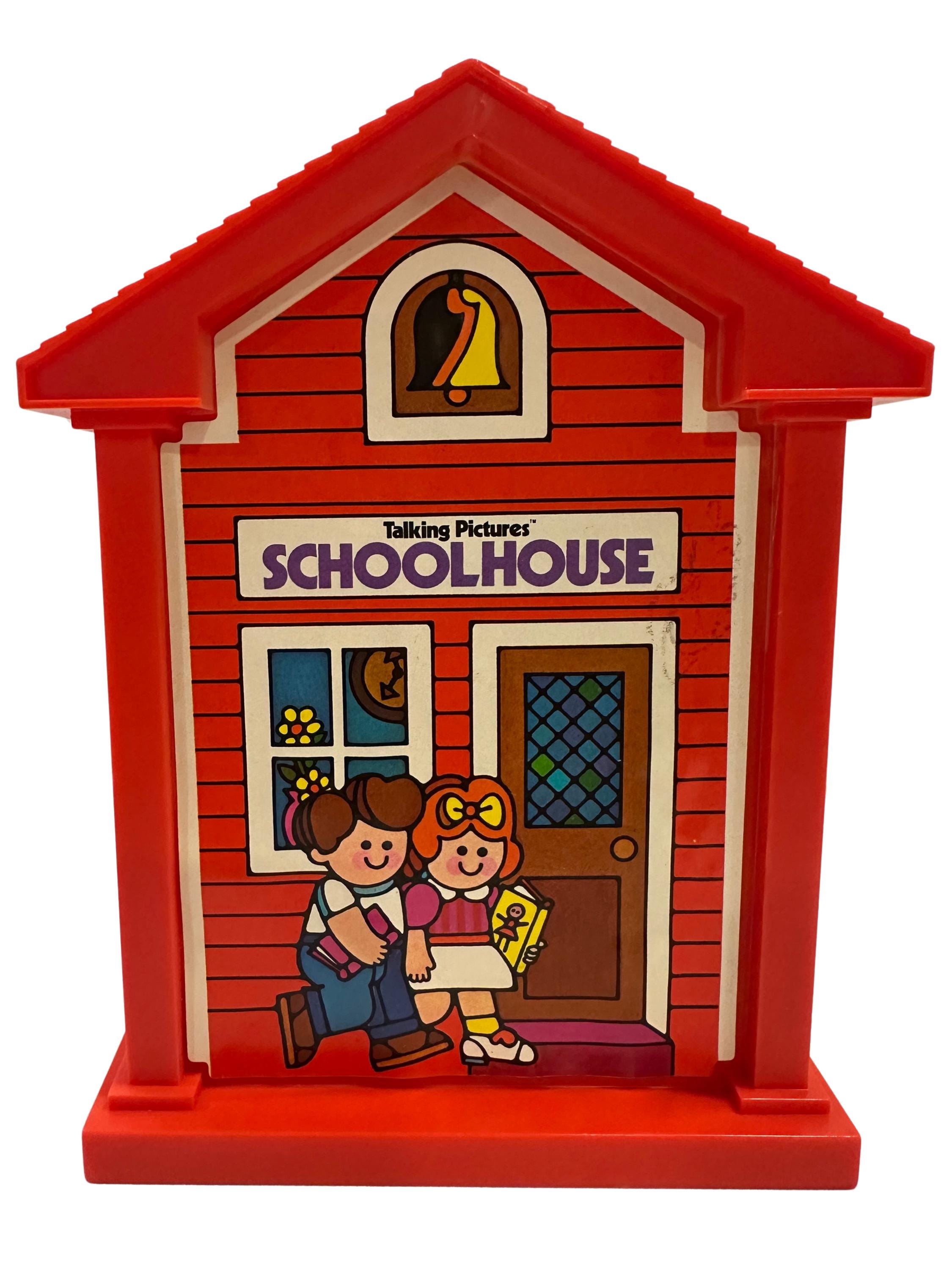 Vintage 1971 mattel talking pictures schoolhouse – retro toy collectible