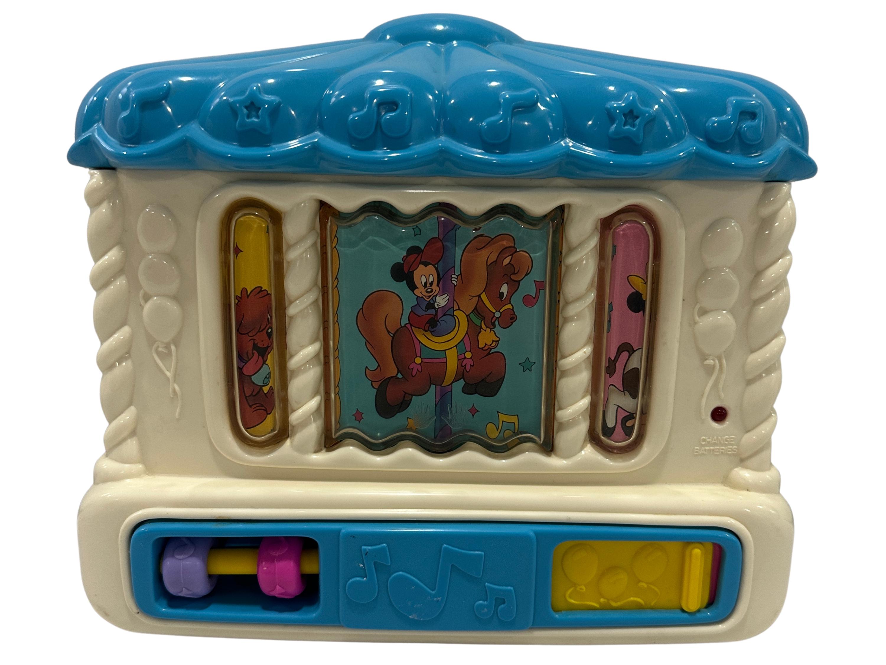 Vintage 1990s disney mattel crib soother – mickey mouse musical nursery toy
