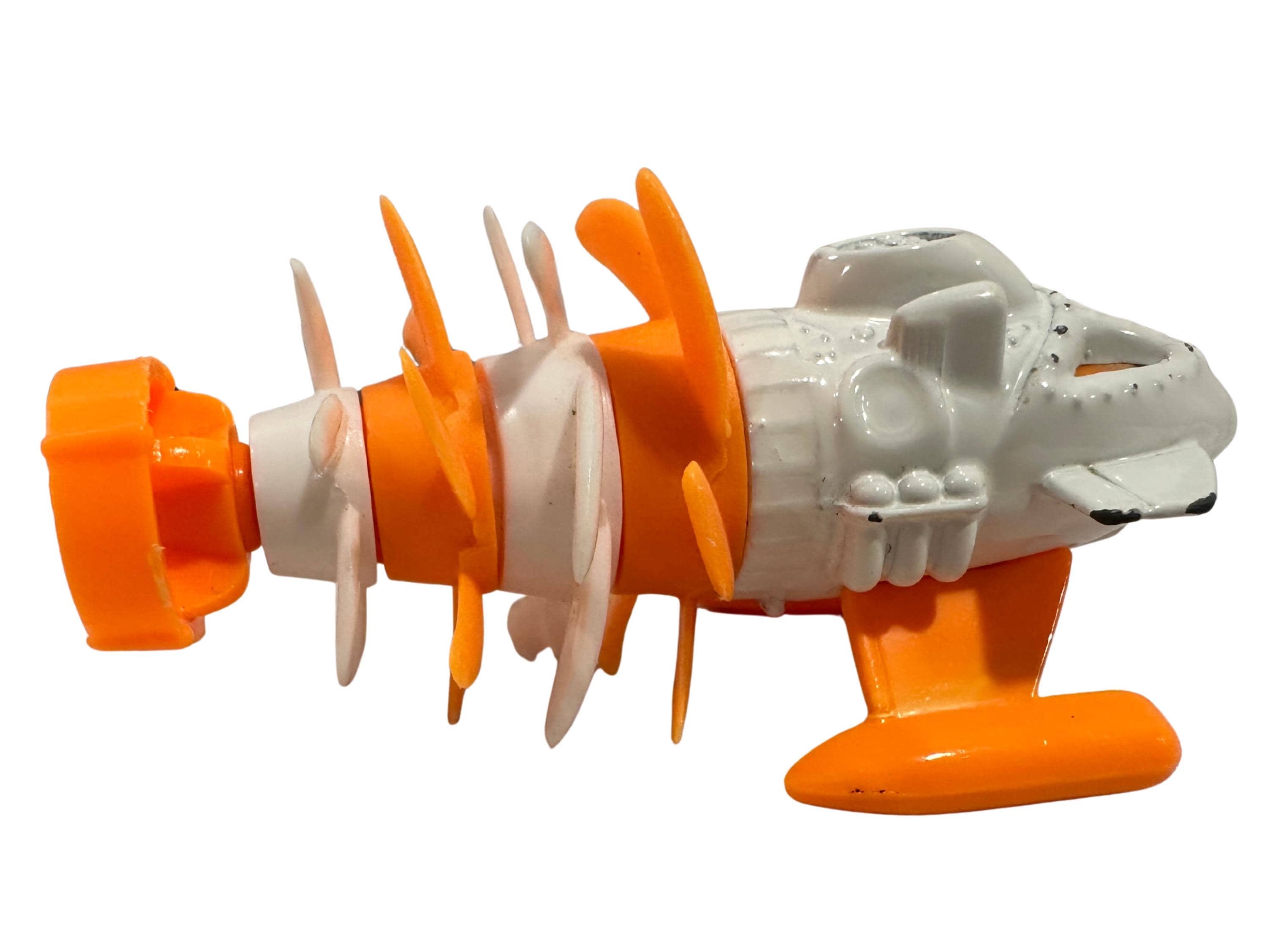 1998 hot wheels fathom this – orange & white submarine car