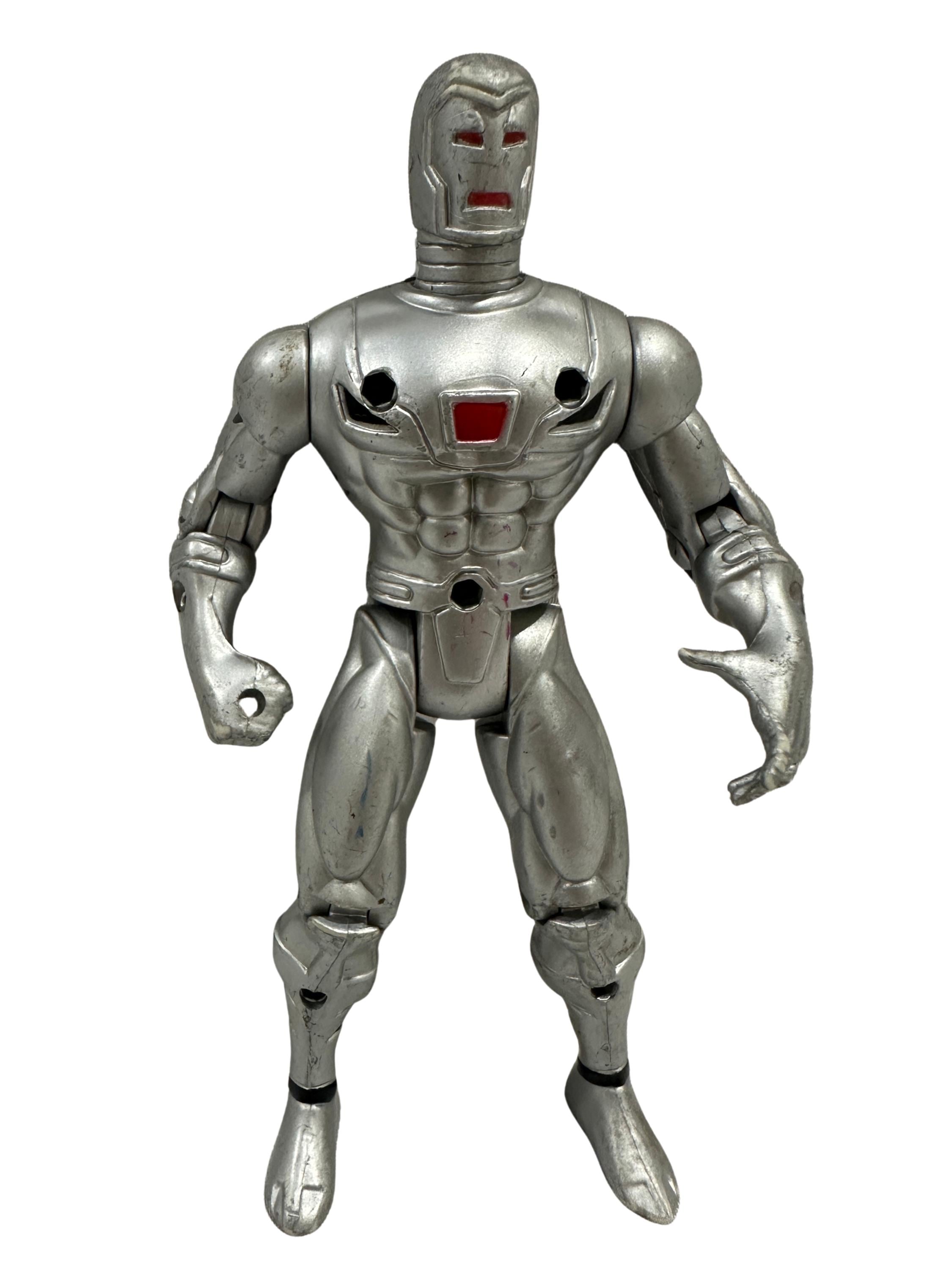 1995 vintage marvel silver centurion iron man action figure