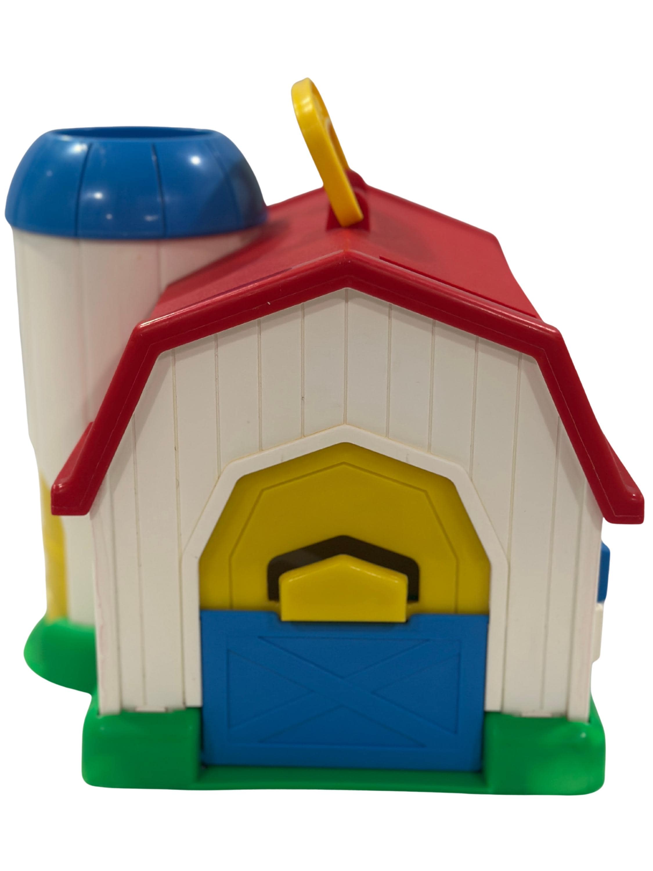Vintage fisher-price mini farm #1031: 1990 red barn toy