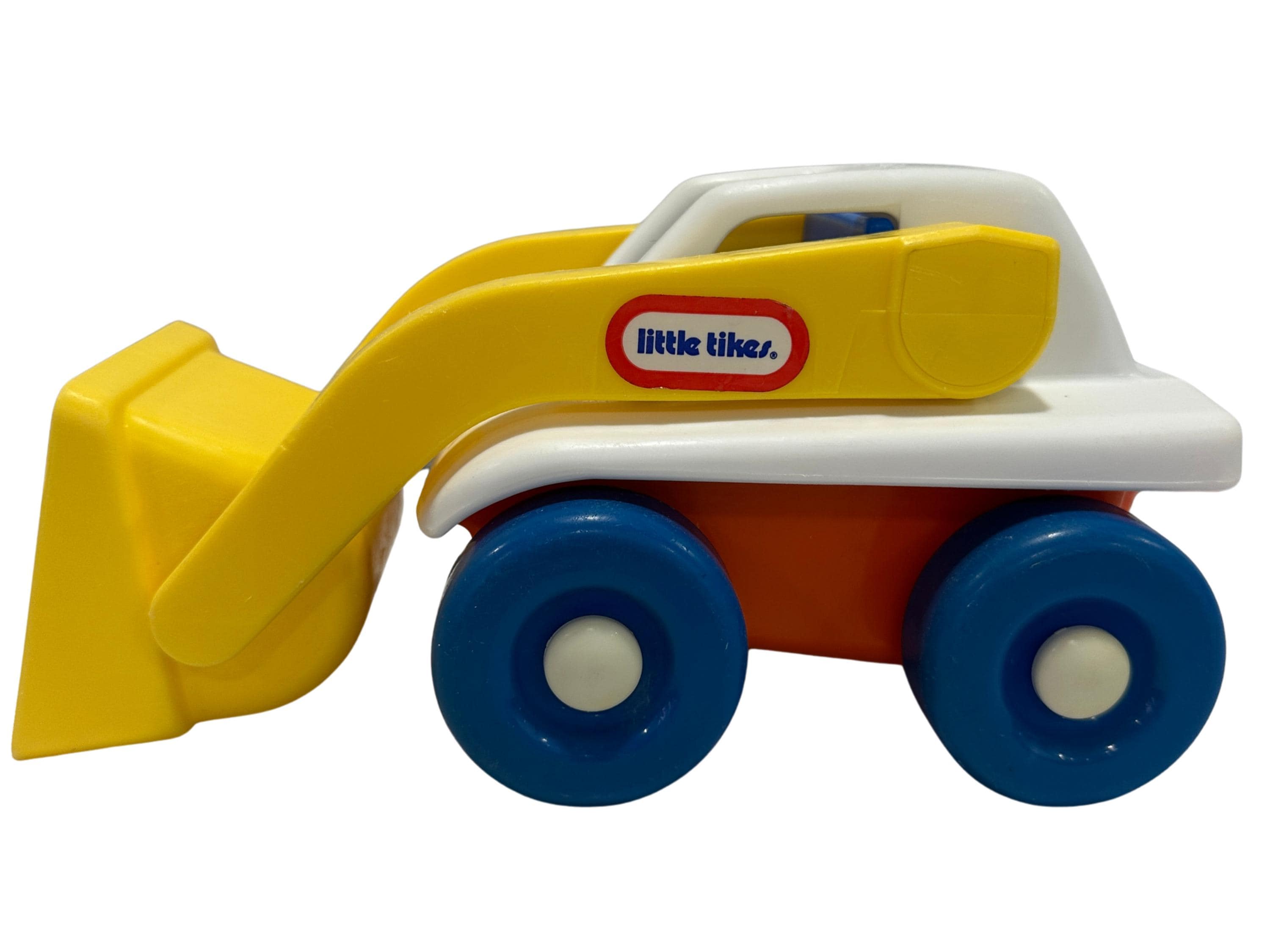 Vintage little tikes toddle tots front scoop loader toy | classic construction vehicle | 80s–90s made in usa | nostalgic toddler toy