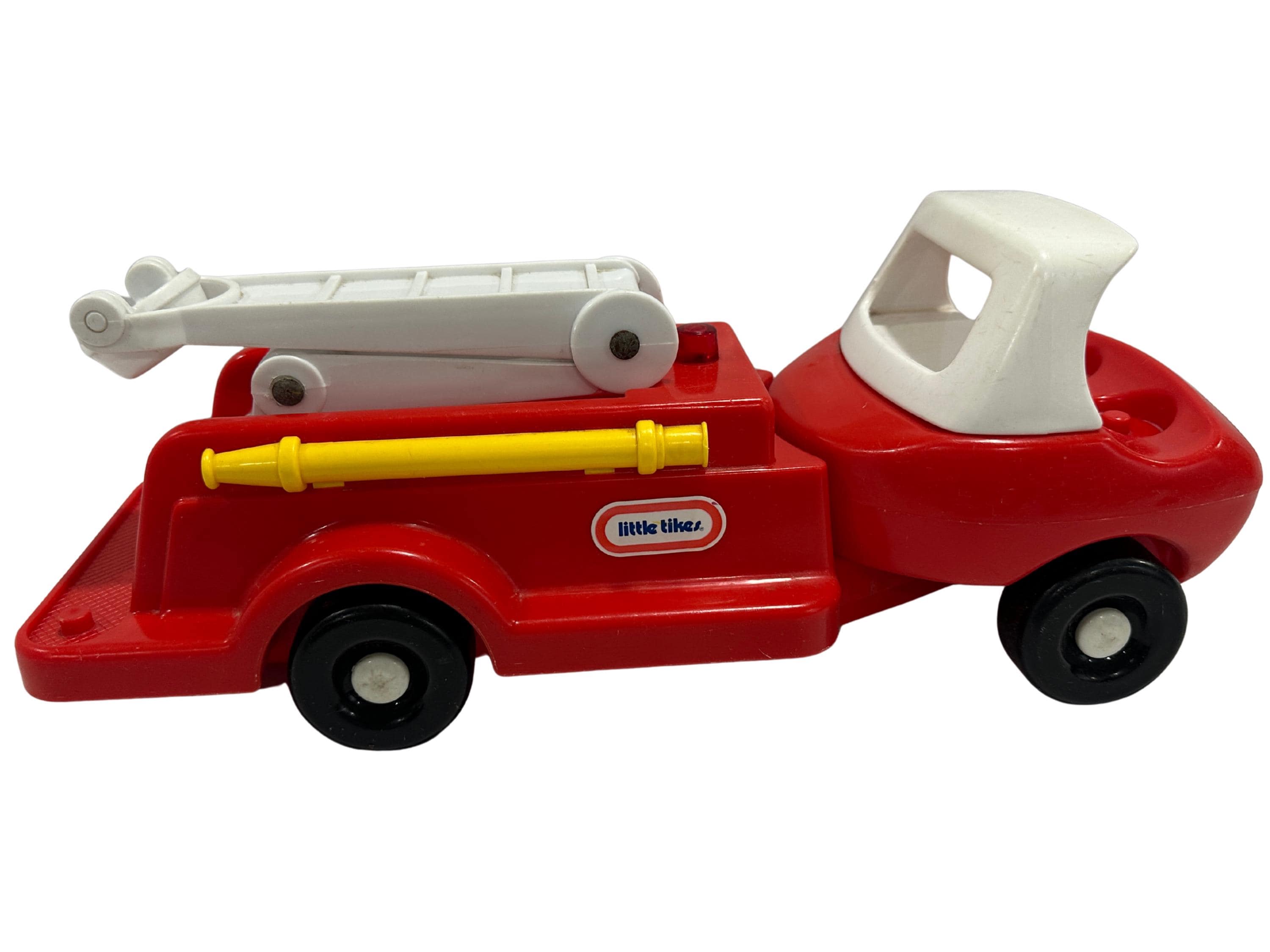 Restocked! vintage little tikes fire truck: 1980s red ladder truck