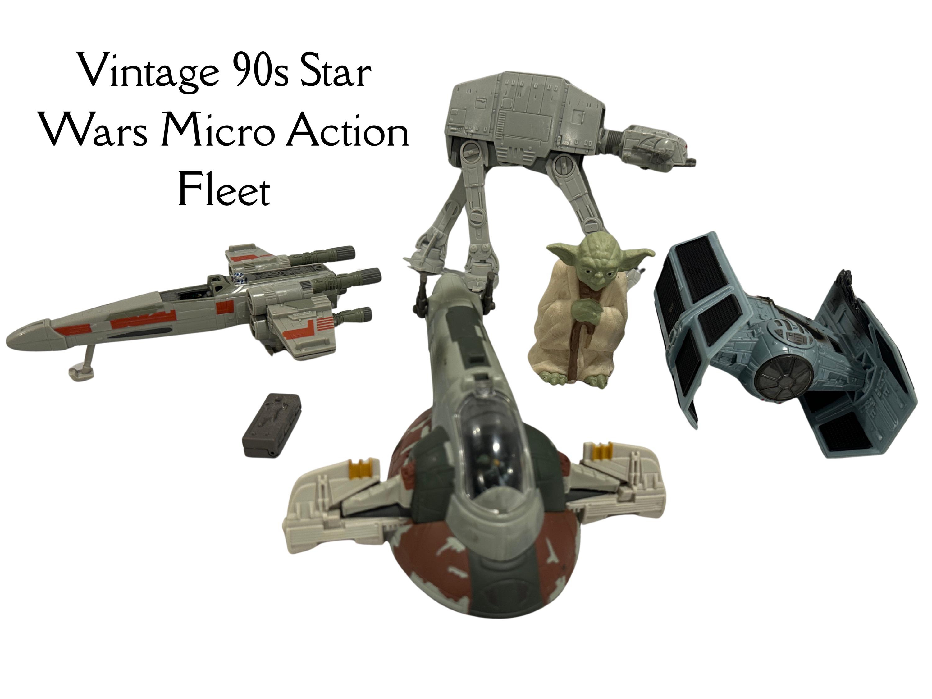 Vintage 90s star wars micro machines – action fleet toys, collectibles