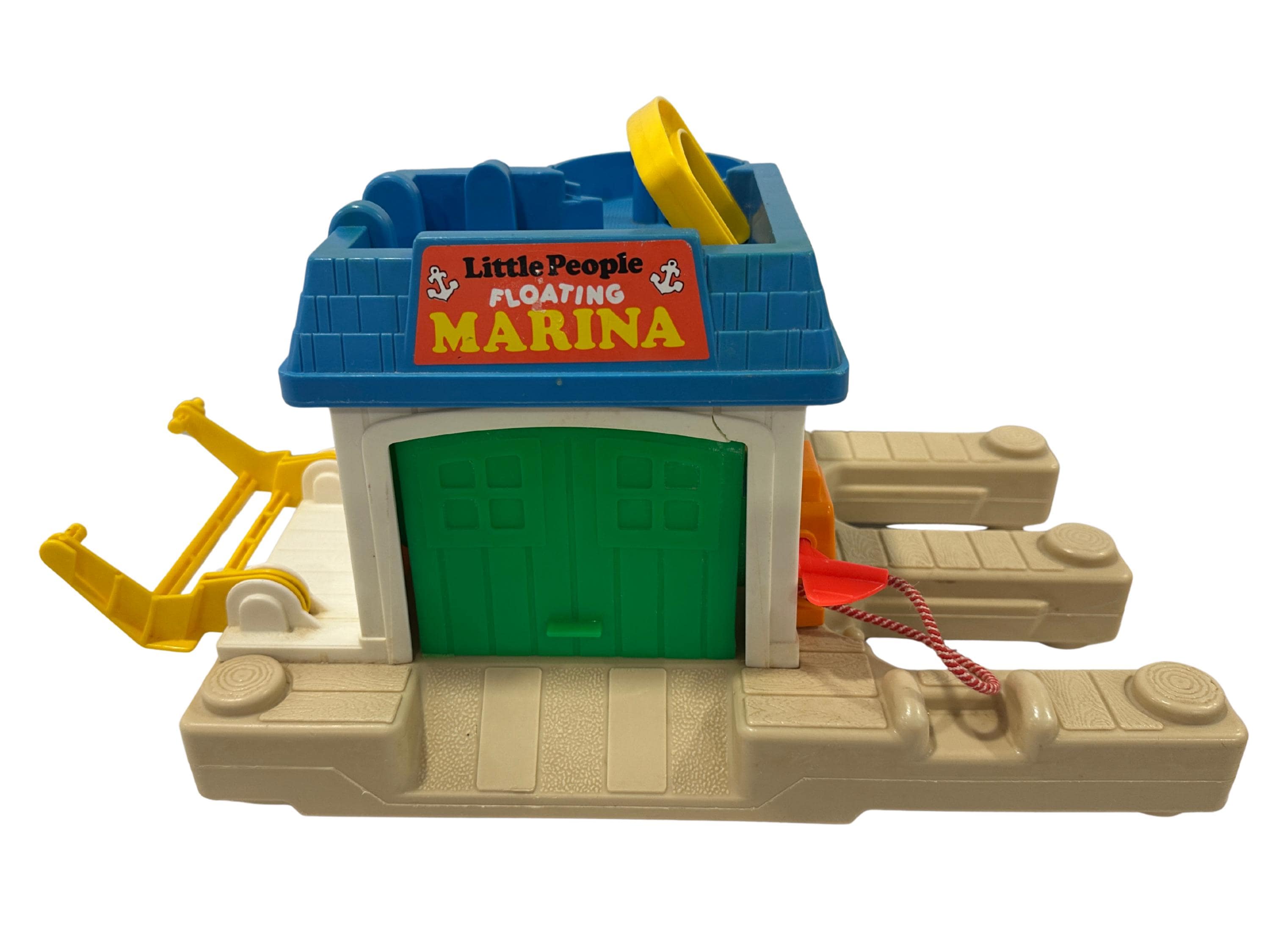 Vintage fisher price little people floating marina playset | 1980s dock house
