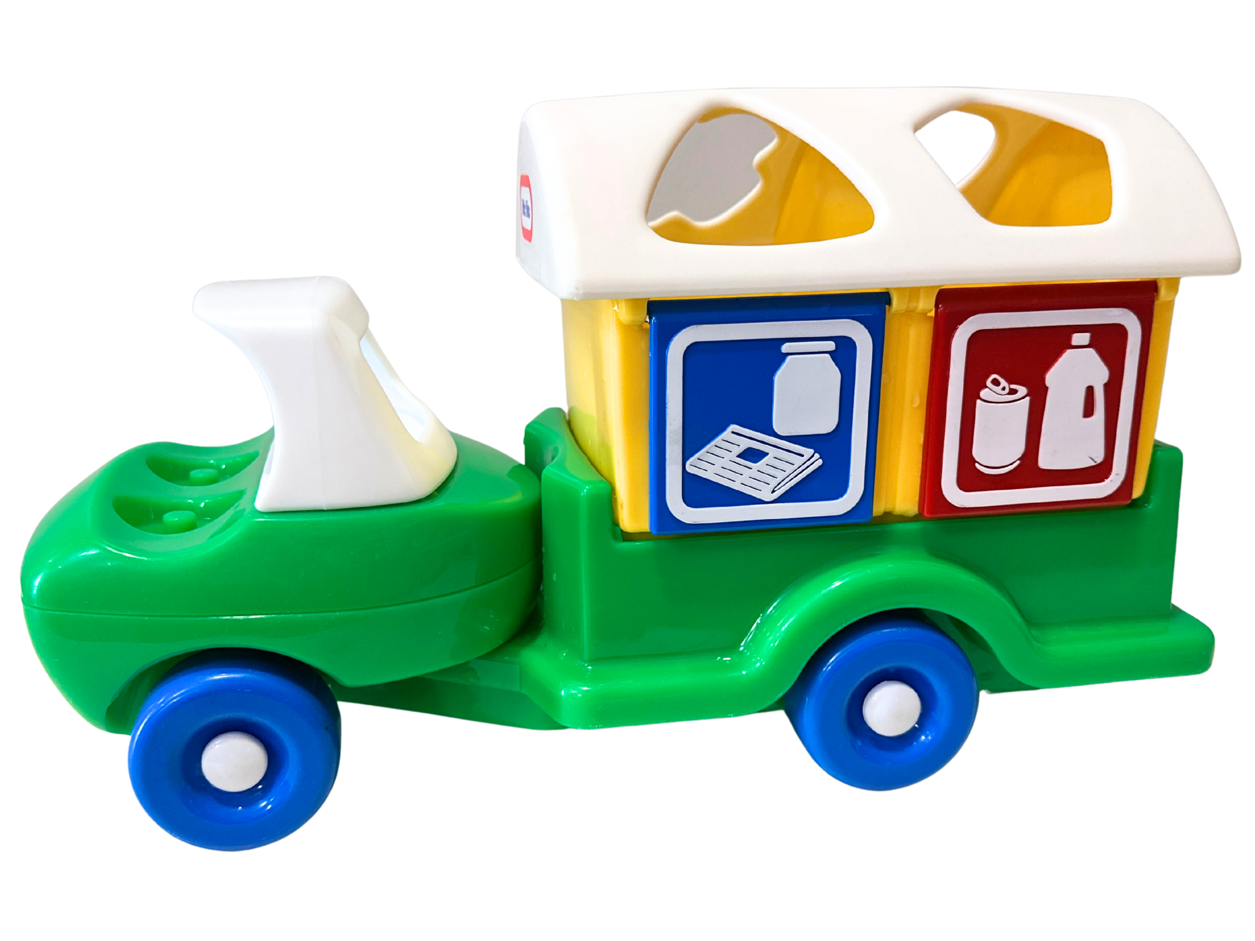 Little Tikes Recycling Truck Shape Sorter Toy | Vintage Toddler Learning Toy | Garbage Truck Toy | Preschool Sorting Toy | Eco Toy Gift
