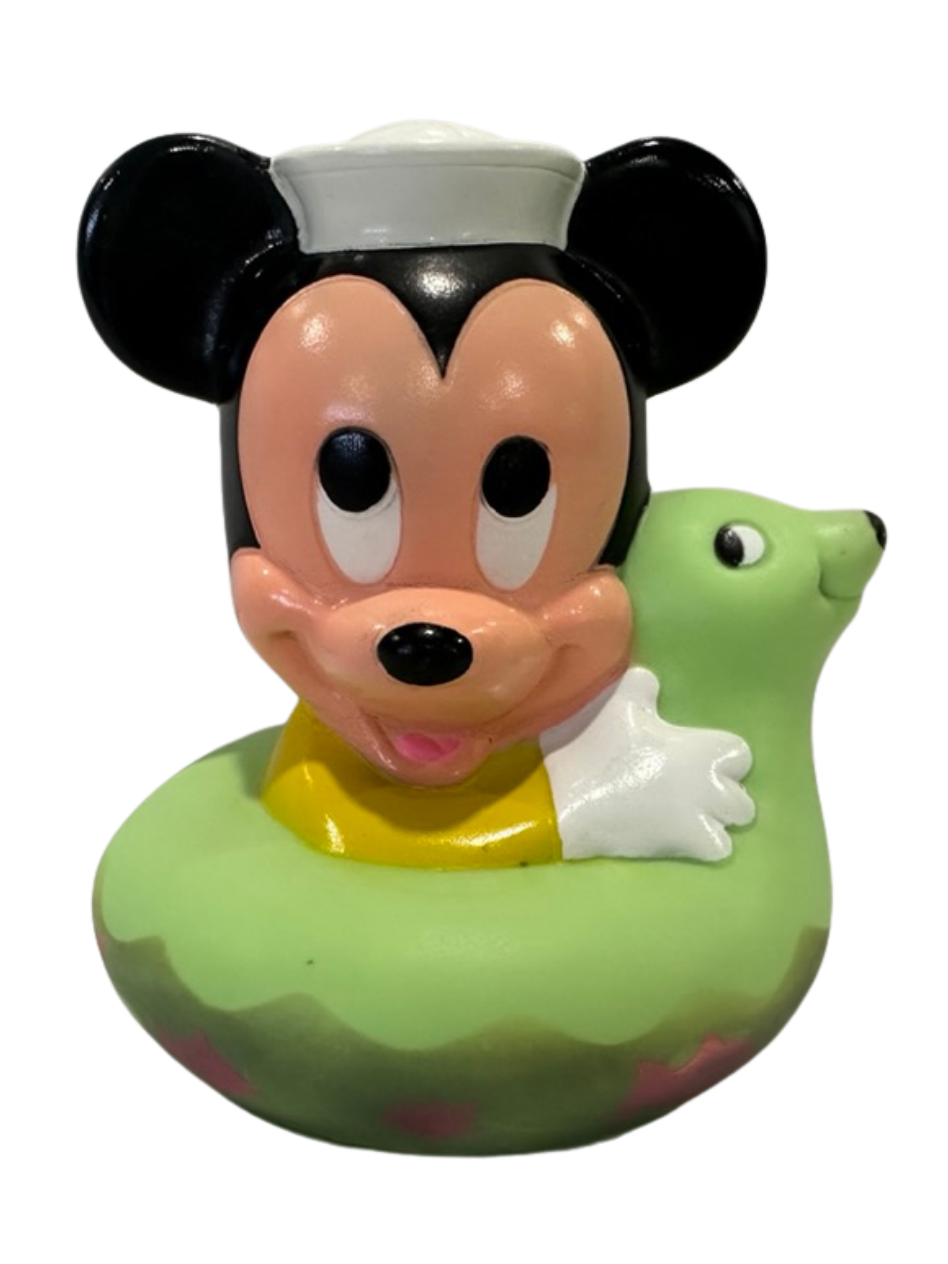 1984 disney nursery toy | vintage mickey mouse bath toy | retro baby toy | 80s disney collectible