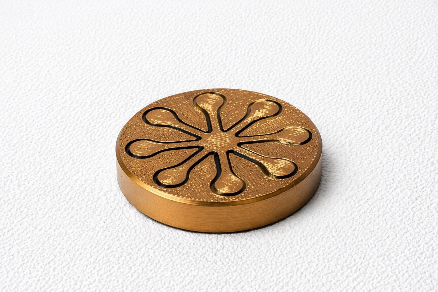 Decorative Spiral Disc / Fidget-Style Desk Piece – 3D Printed