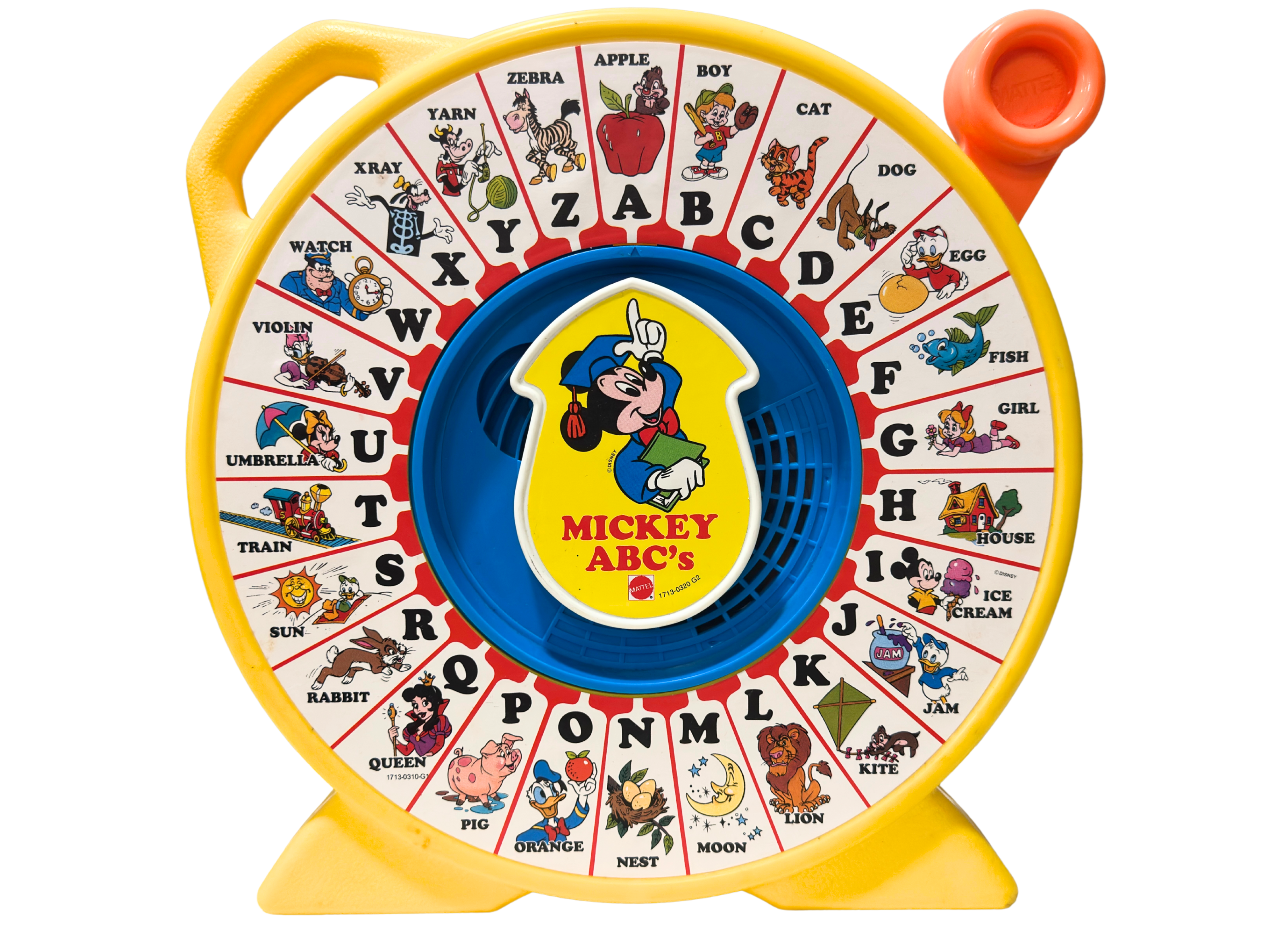 Vintage 1970s Mickey Mouse See N Say ABCs