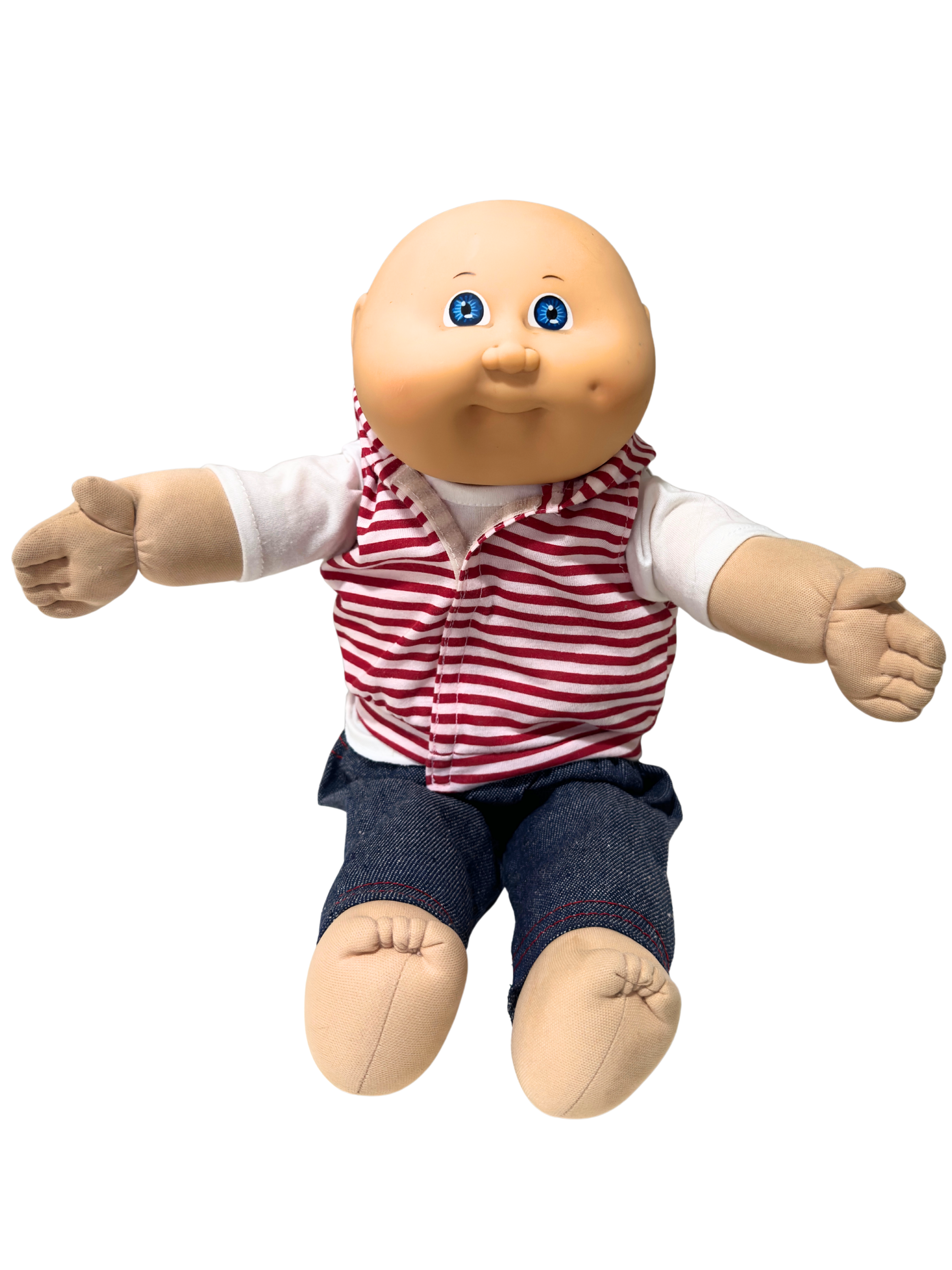 Vintage Cabbage Patch Kids Doll Original Appalachian Artworks Baby Doll 90s Hasbro Plush Body Blue Eyes Retro Toy