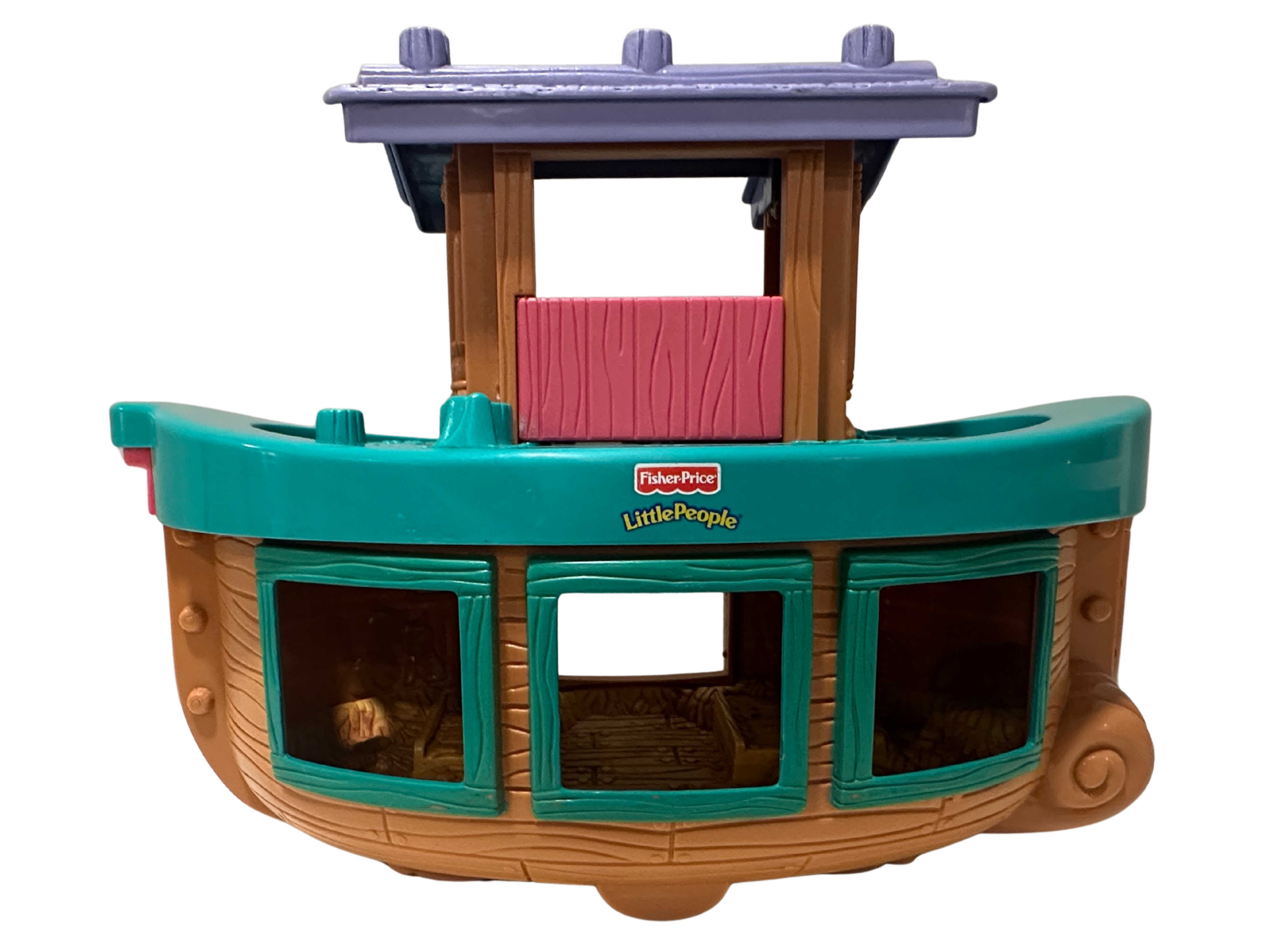 Fisher Price Little People Noah’s Ark 2002 Fold Up Playset B1266 Vintage Toy Ark Boat Playset No Figures