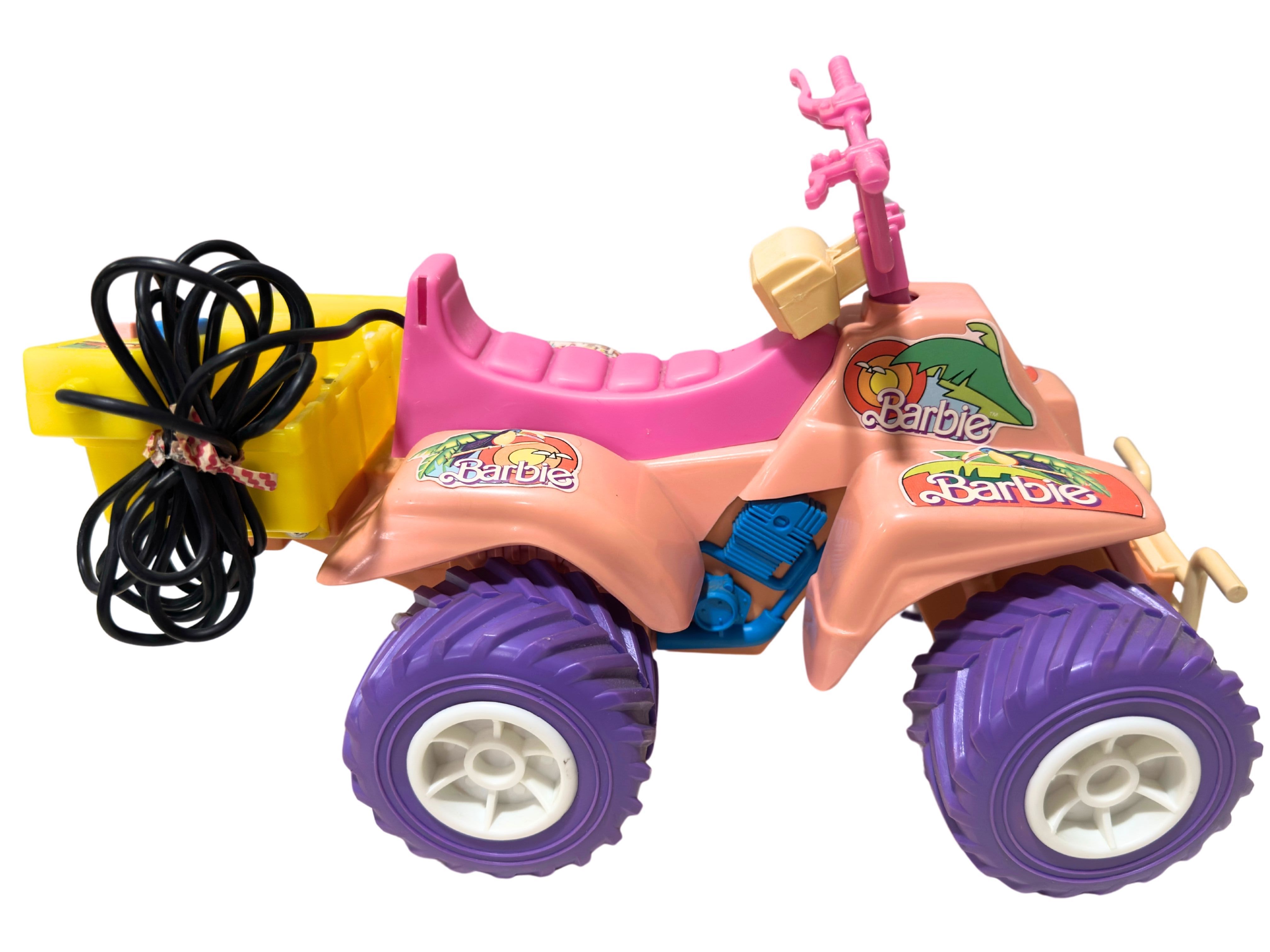 Vintage 1990 Barbie RC quad cycle ATV | Mattel | As Is | No Battery