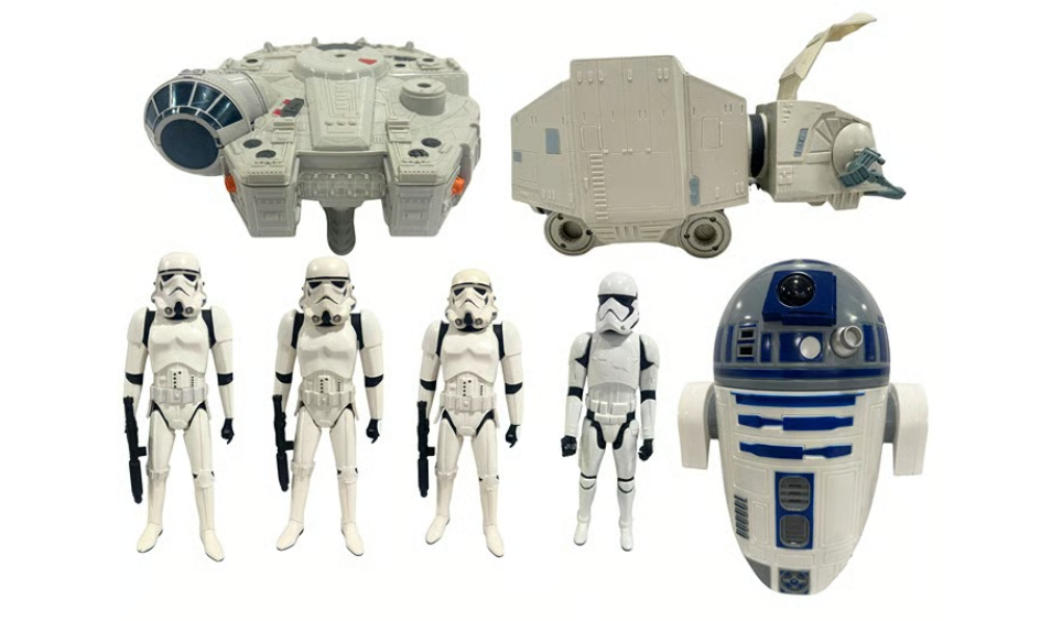 Star Wars Lot Millennium Falcon Stormtroopers Imperial Transport Jakks Pacific