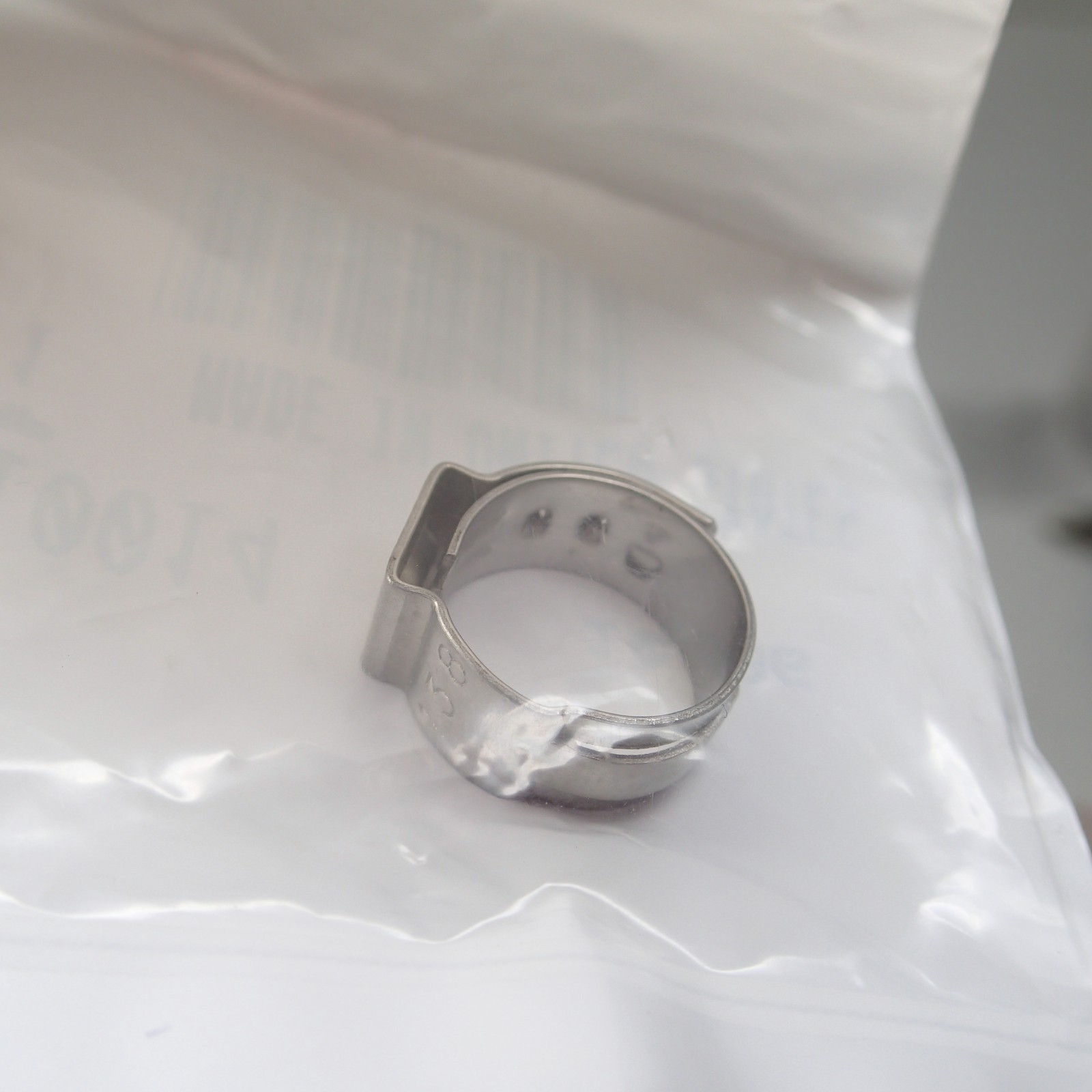 Genuine Harley-Davidson 10014 Stainless Steel 13.8mm Stepless Hose Clamp 1 pack