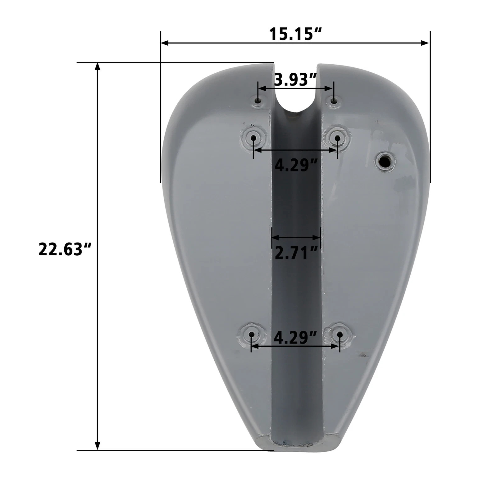 4.7 Gal. Stretched Custom Gas Fuel Tank Fit For Harley Touring Road King Chopper